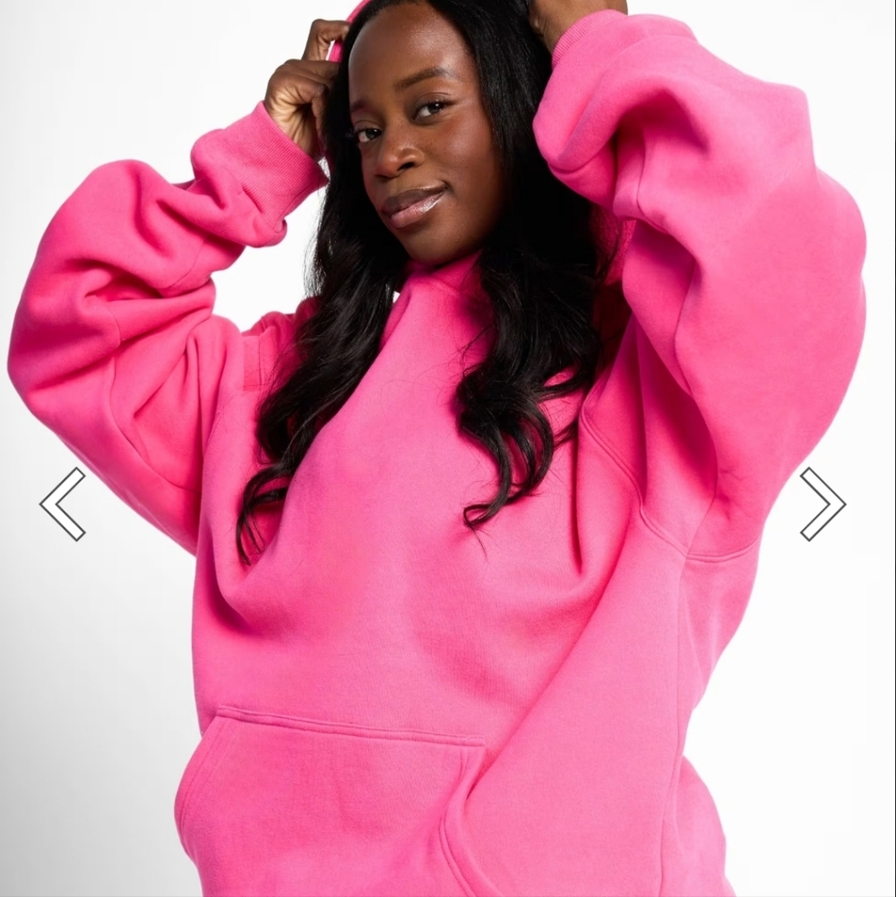 Comfrt Minimalist Hoodie In Limited Edition Hot Pink Large